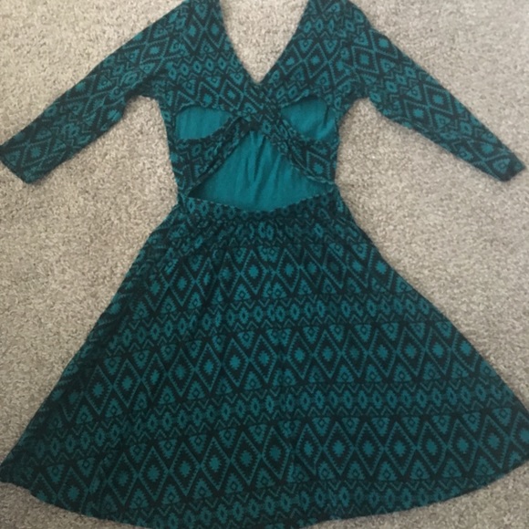 Forever 21 Tribal Open Back Dress - Picture 2 of 4